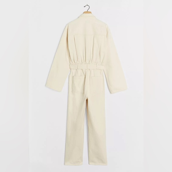 AGOLDE Tatum Denim Jumpsuit Cream - Picture 3 of 14